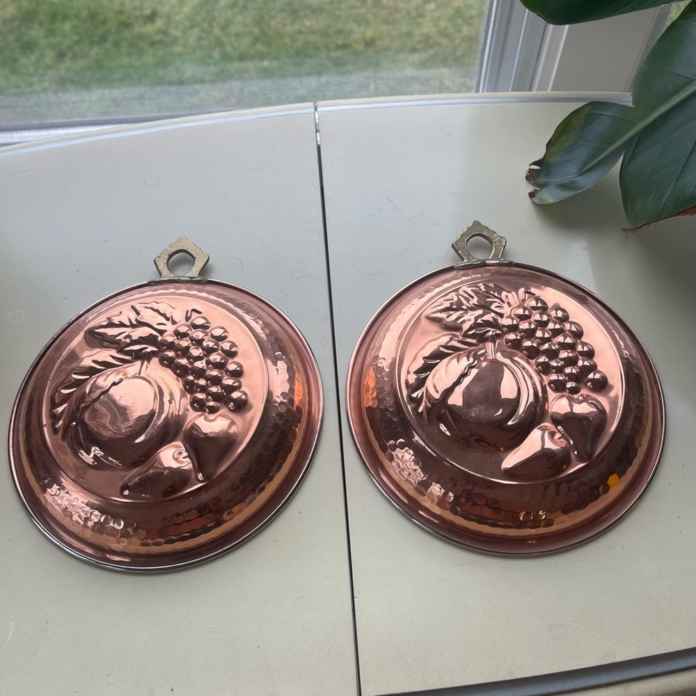 Copper Mold with Brass Handles